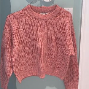 American eagle soft pink sweater